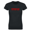 DAMAGED BUT IN A HOT WAY - WOMEN'S TEE – Black