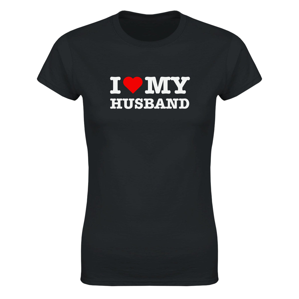 I LOVE MY HUSBAND - WOMEN'S TEE – Black