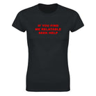 IF YOU FIND ME RELATABLE SEEK HELP - WOMEN'S TEE – Black
