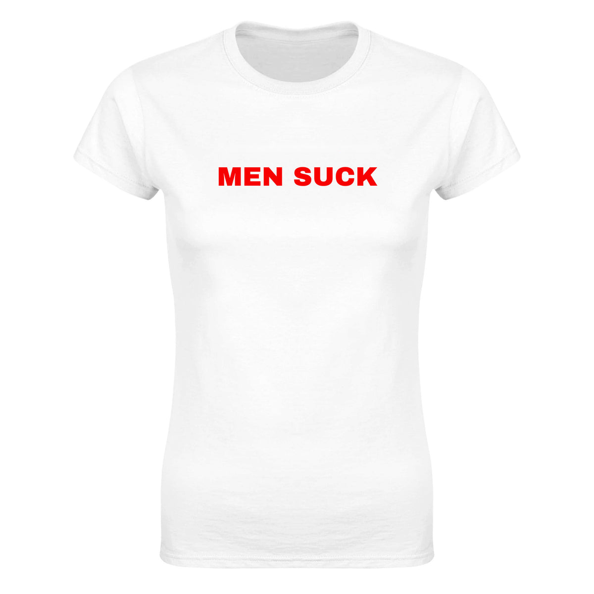 MEN SUCK - WOMEN'S TEE – White