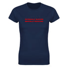 PHYSICALLY SLAYING MENTALLY DECAYING - WOMEN'S TEE – Navy