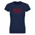 PLEASE LOWER THE COST OF LIVING. I'M NOT BUILT FOR ONLY FANS - WOMEN'S TEE – Navy
