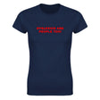 DYSLEXICS ARE PEOPLE TOO! - WOMEN'S TEE – Navy