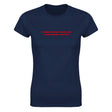 A WOMAN NEEDS A MAN LIKE A FISH NEEDS A BICYCLE - WOMEN'S TEE – Navy