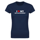I LOVE MY SITUATIONSHIP - WOMEN'S TEE – Navy