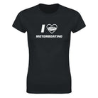 I LOVE MOTORBOATING - WOMEN'S TEE – Black