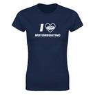 I LOVE MOTORBOATING - WOMEN'S TEE – Navy