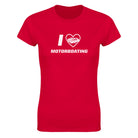 I LOVE MOTORBOATING - WOMEN'S TEE – Red