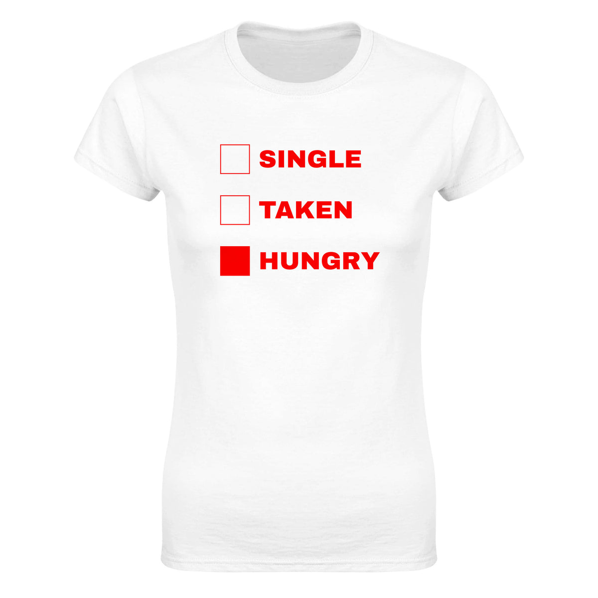HUNGRY - WOMEN'S TEE – White