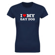 I LOVE MY GAY DOG - WOMEN'S TEE – Navy