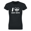 I LOVE BOAT GUYS - WOMEN'S TEE – Black