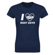 I LOVE BOAT GUYS - WOMEN'S TEE – Navy