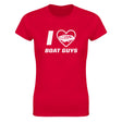 I LOVE BOAT GUYS - WOMEN'S TEE – Red