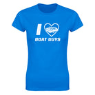 I LOVE BOAT GUYS - WOMEN'S TEE – Royal