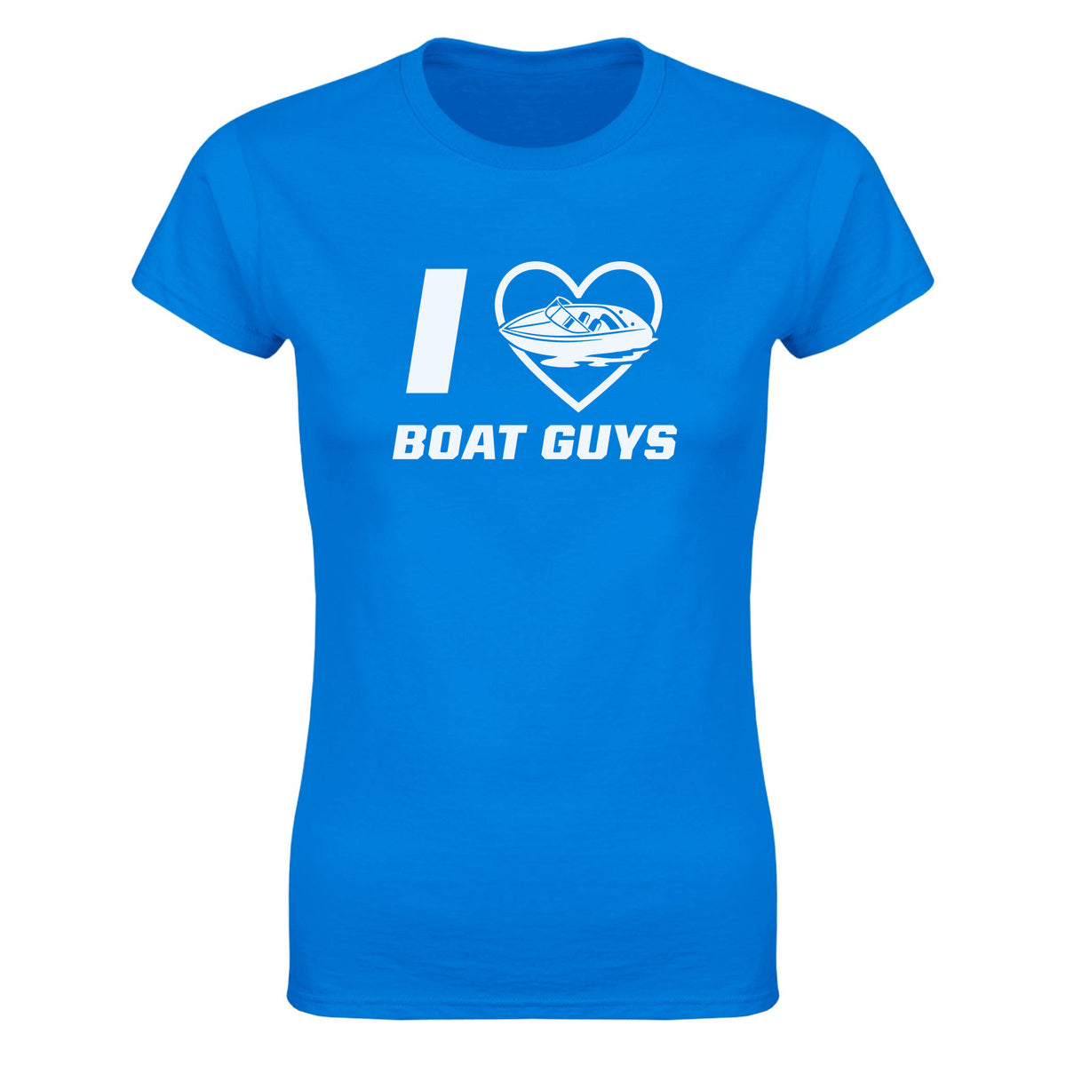 I LOVE BOAT GUYS - WOMEN'S TEE – Royal