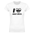 I LOVE BOAT GUYS - WOMEN'S TEE – White