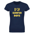 I LOVE SURFER BOYS - WOMEN'S TEE – Navy