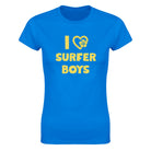 I LOVE SURFER BOYS - WOMEN'S TEE – Royal
