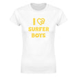 I LOVE SURFER BOYS - WOMEN'S TEE – White