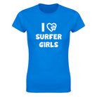 I LOVE SURFER GIRLS - WOMEN'S TEE – Royal