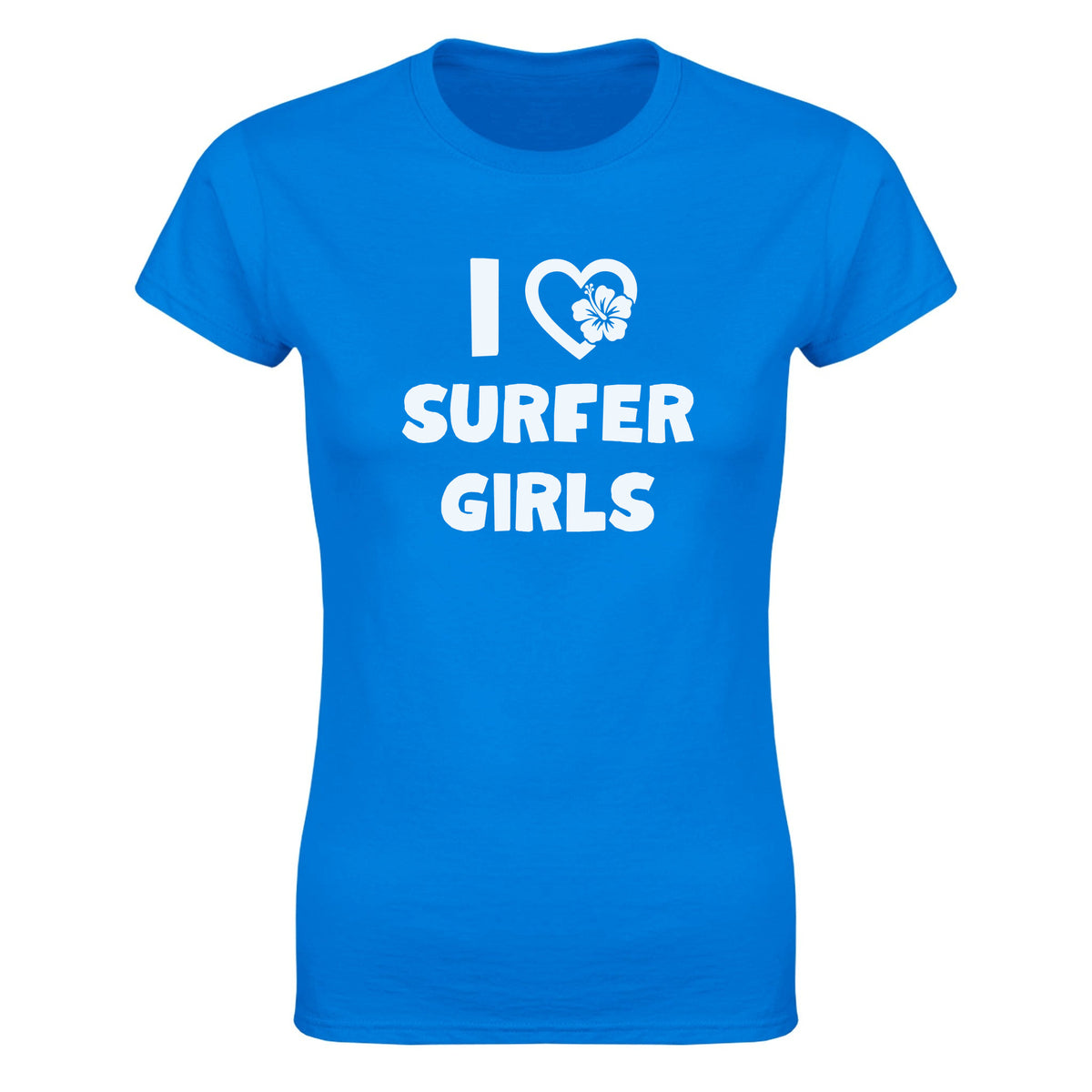 I LOVE SURFER GIRLS - WOMEN'S TEE – Royal