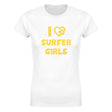 I LOVE SURFER GIRLS - WOMEN'S TEE – White