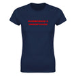 OVERWORKED & UNDERFUCKED - WOMEN'S TEE – Navy