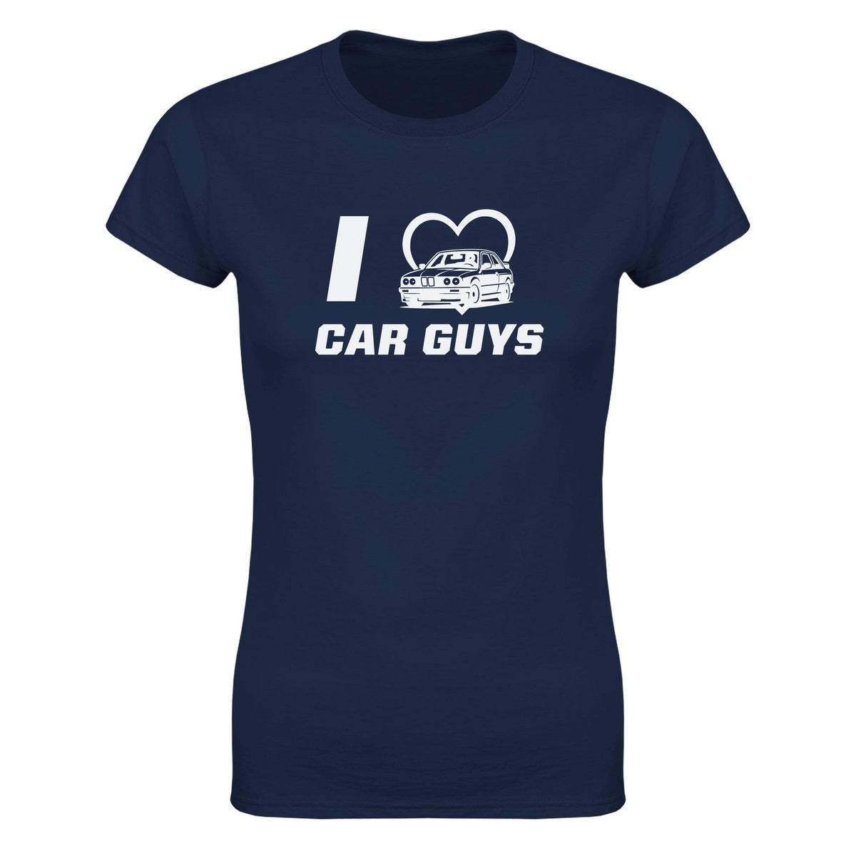 I LOVE CAR GUYS - WOMEN'S TEE – Navy