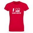 I LOVE CAR GUYS - WOMEN'S TEE – Red