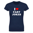 I LOVE FART JOKES - WOMEN'S TEE – Navy