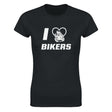I LOVE BIKERS - WOMEN'S TEE – Black