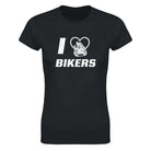 I LOVE BIKERS - WOMEN'S TEE – Black