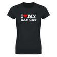 I LOVE MY GAY CAT - WOMEN'S TEE – Black