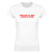 SEDUCER OF MEN LOVER OF NONE - WOMEN'S TEE – White