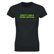 PRETTY GIRLS DRINK MATCHA - WOMEN'S TEE – Black