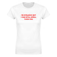 I'M DYSLEXIC BUT I CAN STILL SPELL YUCK FOU - WOMEN'S TEE – White