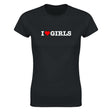 I LOVE GIRLS - WOMEN'S TEE – Black