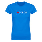 I LOVE GIRLS - WOMEN'S TEE – Royal