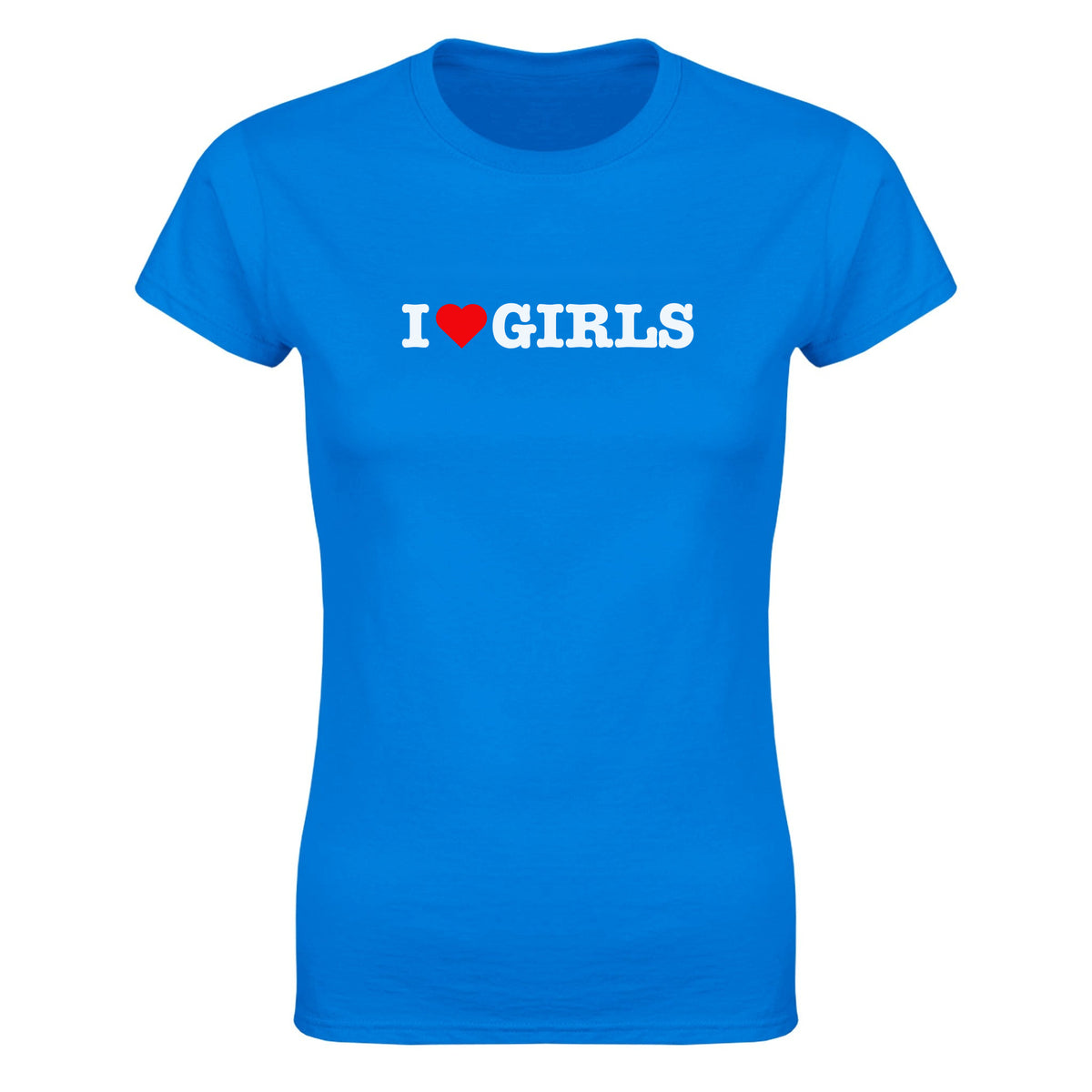 I LOVE GIRLS - WOMEN'S TEE – Royal
