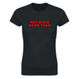 HOT GIRLS HAWK TUAH - WOMEN'S TEE – Black