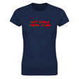 HOT GIRLS HAWK TUAH - WOMEN'S TEE – Navy