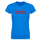 HOT GIRLS HAWK TUAH - WOMEN'S TEE – Royal