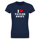 I LOVE TAYLOR SWIFT - WOMEN'S TEE – Navy
