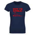 ASS IS TOO BIG, MIGHT KILL SOMEONE - WOMEN'S TEE – Navy