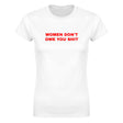 WOMEN DON'T OWE YOU SHIT - WOMEN'S TEE – White