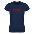 SOME CHASE GOALS. I CHASE EMOTIONALLY UNAVAILABLE MEN. - WOMEN'S TEE – Navy