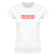 SOME CHASE GOALS. I CHASE EMOTIONALLY UNAVAILABLE MEN. - WOMEN'S TEE – White