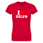 I LOVE DILFS - WOMEN'S TEE – Red