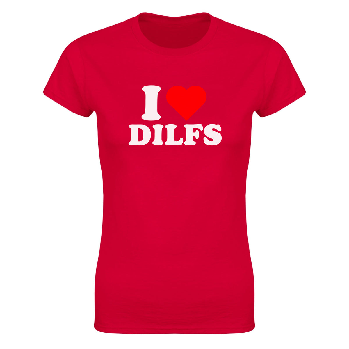 I LOVE DILFS - WOMEN'S TEE – Red