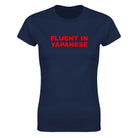 FLUENT IN YAPANESE - WOMEN'S TEE – Navy